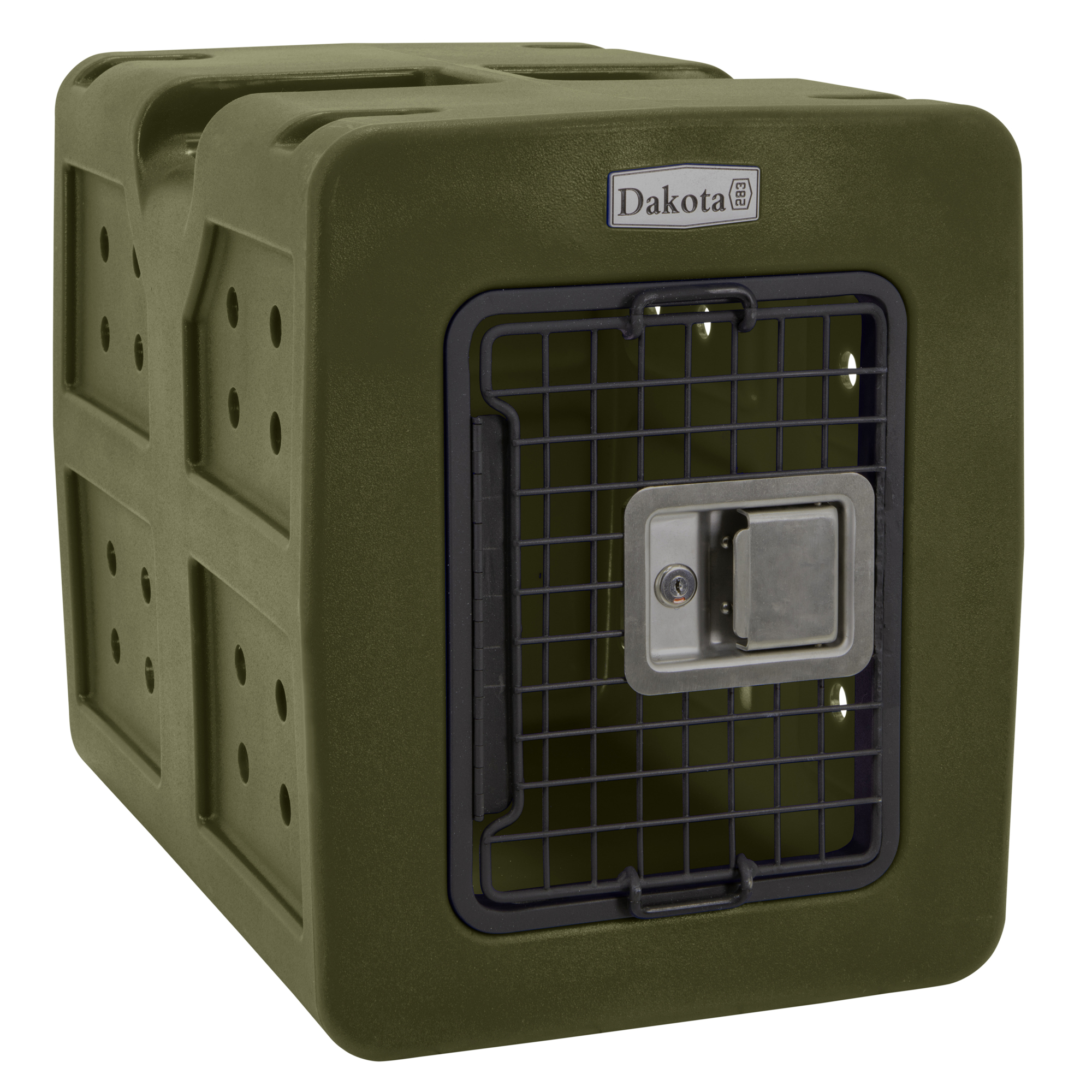 Dakota 283 G3 Framed Door Kennel — Small, Olive, Durable, Easy-to-Clean, Model# D2-G3SML-FRM-OLI